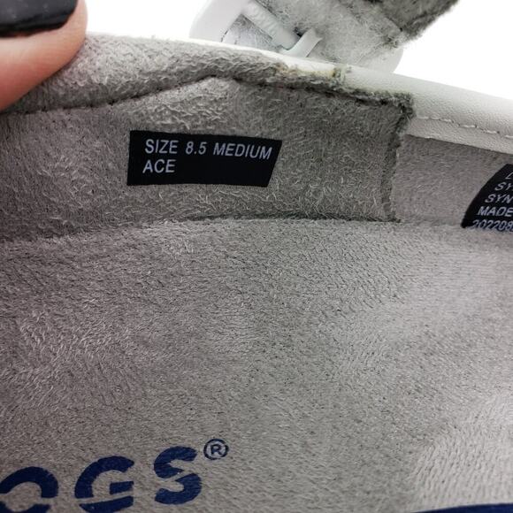 Klogs Ace Womens Size 8.5 White Leather Comfort Mary Jane Clog Shoes - Picture 12 of 13